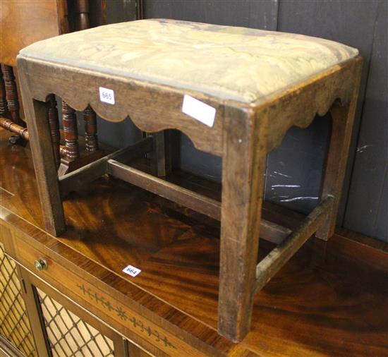 Georgian needleworked stool